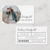 Boho Photo Small Visitekaartje (Voorkant / Achterkant)