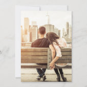 Boho Photo Wedding Invitation Kaart (Achterkant)