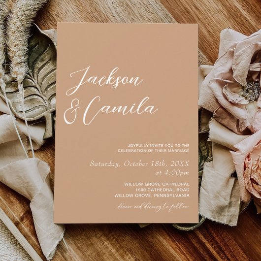 Boho Photo Wedding Kaart