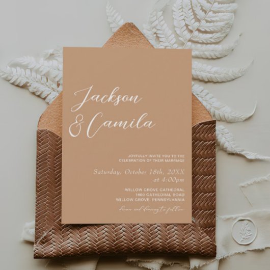 Boho Photo Wedding Kaart