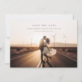 Boho Photo Wedding QR-code Save The Date (Voorkant)