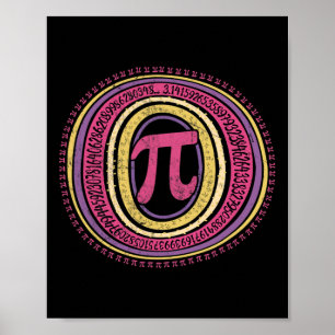 Boho Pi Dag 3.14 Wiskunde Geek 1 Poster