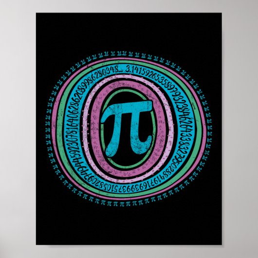 Boho Pi Dag 3.14 Wiskunde Geek 2 Poster (Voorkant)