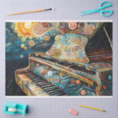 Boho Piano Schilderij Decoupage Tissuepapier (Craft)