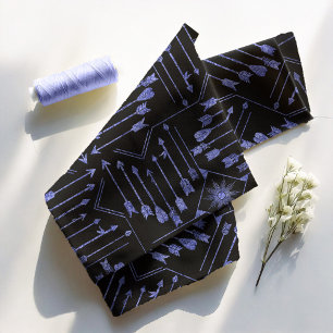 Boho Pijlen en Zon V5 Violet Zwart ID748 Stof