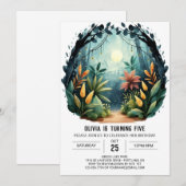 Boho Pine Adventure Woodland Verjaardag Kaart (Voorkant / Achterkant)