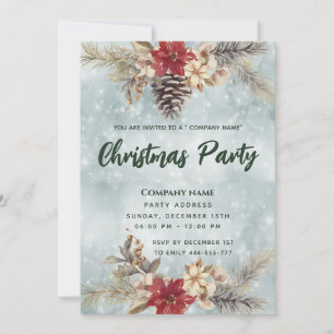 Boho Pine kegel tak Kerstmis feest corporate Kaart