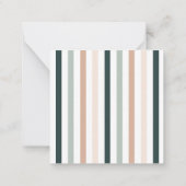 Boho Pine Tree Holly Jolly Christmas Enclosure Notitiekaartje (Achterkant)