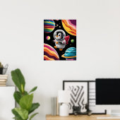 Boho Pingouin-afbeelding in de EER Poster (Thuiskantoor)