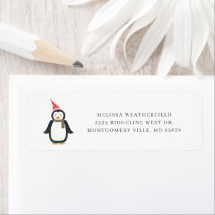 Boho Pinguïn Chic Vakantie Retouradres Etiket