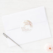 Boho Pink Baby shower Favor Stickers Baby Girl (Envelop)