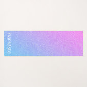 Boho Pink Botanical Yogamat (Achterkant (horizontaal))