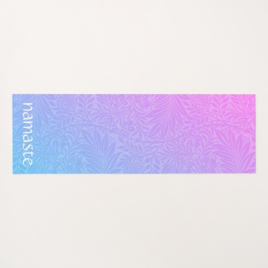 Boho Pink Botanical Yogamat (Achterkant (horizontaal))