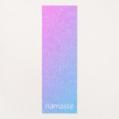 Boho Pink Botanical Yogamat (Voorkant)