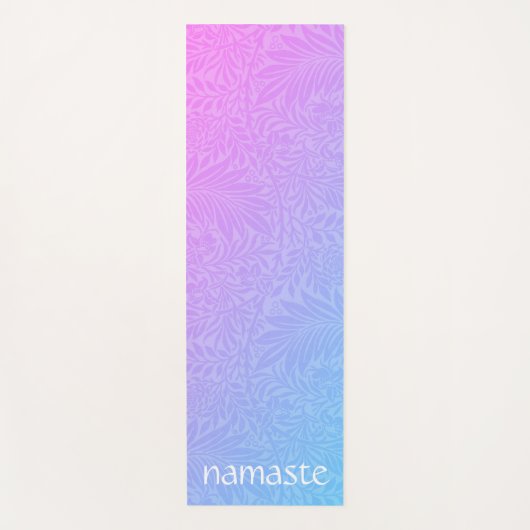 Boho Pink Botanical Yogamat (Voorkant)