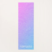 Boho Pink Botanical Yogamat (Achterkant)