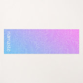 Boho Pink Botanical Yogamat (Voorkant (horizontaal))