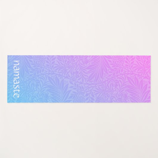 Boho Pink Botanical Yogamat (Voorkant (horizontaal))