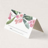 BOHO PINK CHRIST THORN BLOOM WEDING PLACE KAART (Voorkant)