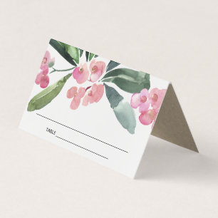 BOHO PINK CHRIST THORN BLOOM WEDING PLACE KAART