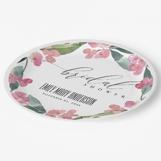 BOHO PINK CHRIST THORN CACTI BLOOM VRIJGEZELLENFEE PAPIEREN BORDJE (Gekanteld)