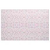 Boho Pink Daisy Flowers Patroon Stof (Fat Quarter)