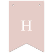 Boho Pink Daisy Happy Birthday Floral Vlaggetjes (Tweede vlag)