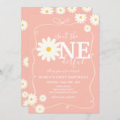 Boho Pink Daisy is niet een prachtige handgetekend Kaart (Voorkant / Achterkant)