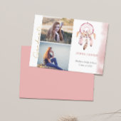 Boho Pink Dream Catcher Uw foto's toevoegen Afstud Aankondiging