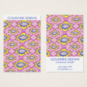 Boho Pink Earring Ketting Jewelry Display Kaart (Voorkant /achterkant)