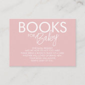 Boho Pink en Blush Book Request Informatiekaartje (Voorkant)
