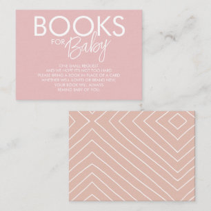 Boho Pink en Blush Book Request Informatiekaartje