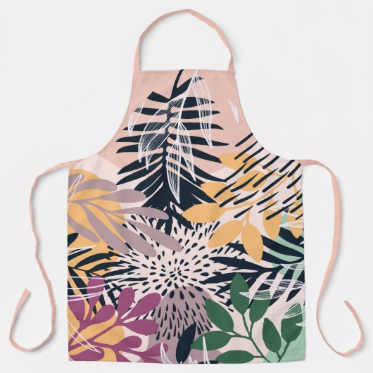 Boho Pink en Navy Schort (Voorkant)