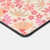 Boho Pink Floral Desk Mat (Hoek)