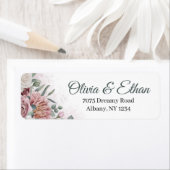 Boho Pink Floral Etiket