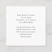 Boho Pink Floral Event Planner Visitekaartje (Achterkant)