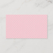 Boho Pink Floral Olifant Luier Raffle Ticket Informatiekaartje (Achterkant)