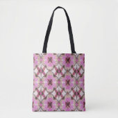 Boho Pink Floral Tote Bag (Voorkant)