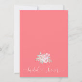 Boho Pink Floral Vrijgezellenfeest Kaart (Achterkant)