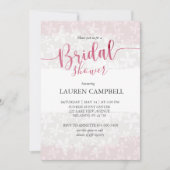 Boho Pink Floral Waterverf Vrijgezellenfeest Kaart (Voorkant)