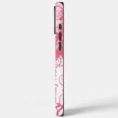 Boho Pink Girly Swirl Grunge Case-Mate iPhone Case (Achterkant / Links)