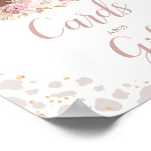 Boho Pink Highland Koe Kaarten & Cadeaubordje Poster (Hoek)