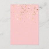 Boho Pink & Ivory Greenery Floral Wedding Details Informatiekaartje (Achterkant)