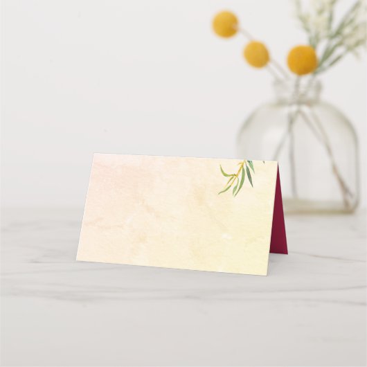 Boho Pink Magnolia Zonsondergang Plaatskaartje (Achterkant)