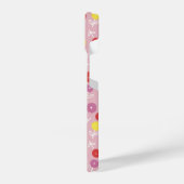 Boho Pink Modern Floral patroon iPhone Hoesje (Linkerkant)