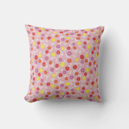 Boho Pink Modern Floral patroon Kussen