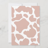 Boho Pink Modern Girls Eerste Rodeo 1e verjaardag Kaart (Achterkant)