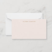 Boho Pink Oranje Floral Aangepaste naam Cadeaubehu Notitiekaartje (Voorkant)