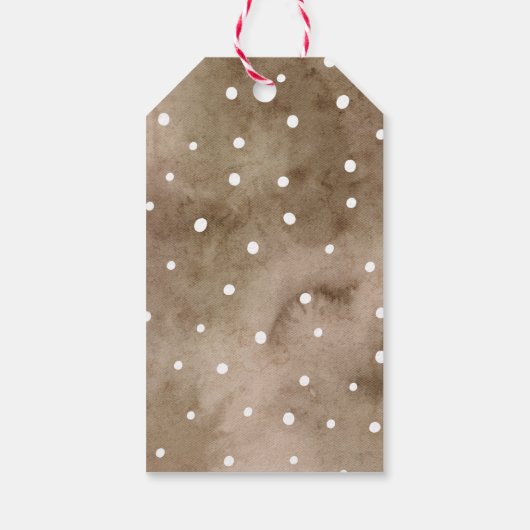 Boho Pink Pampas Grass Baby shower Cadeaulabel (Achterkant)