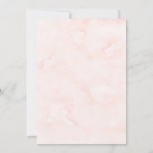 Boho Pink Peony Bridesmaids Luncheon Invites (Achterkant)